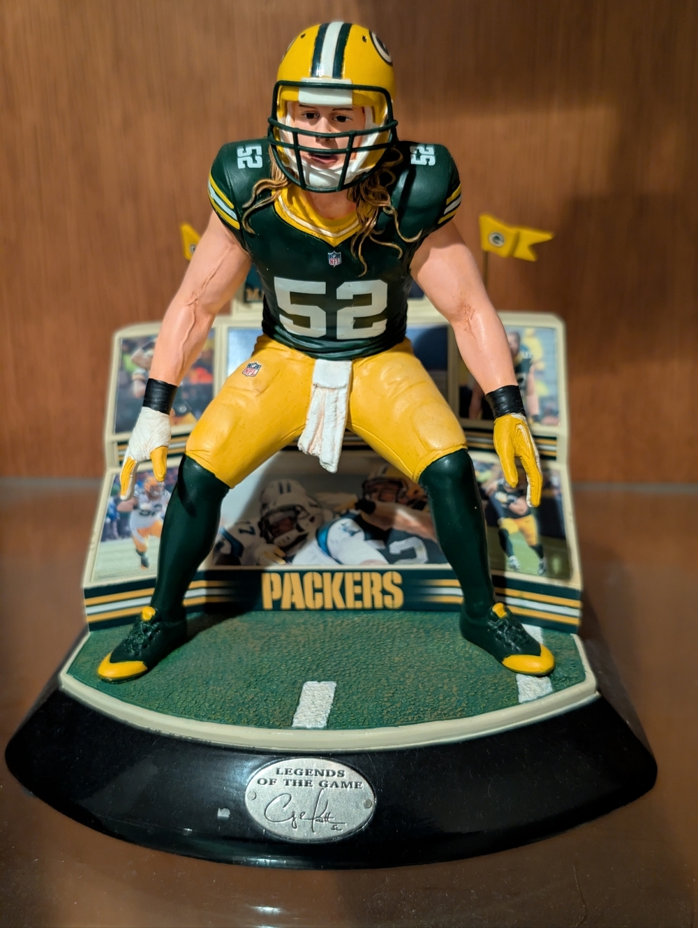 CLAY MATTHEWS GREEN BAY PACKERS REPLICA BRADFORD EXCHANGE  STATUE #100/2015